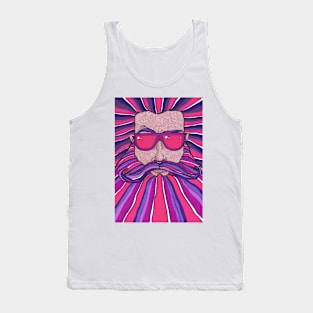 Purple and Pink Beard Tank Top